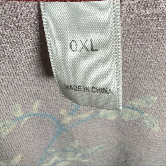 True wrap rust floral maxi dress size 0XL - Picture 6 of 7